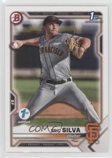 2021 Bowman Draft 1st Edition Eric Silva #BD-162 0b3