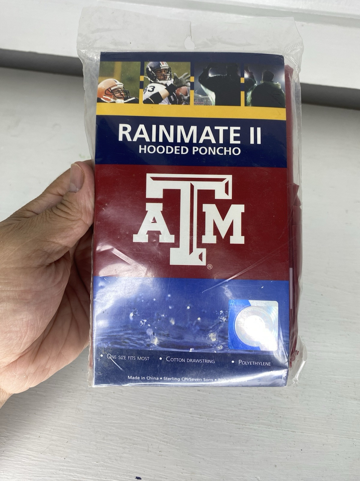 Texas A&M Aggies NCAA Waterproof Rain Poncho for Game Day
