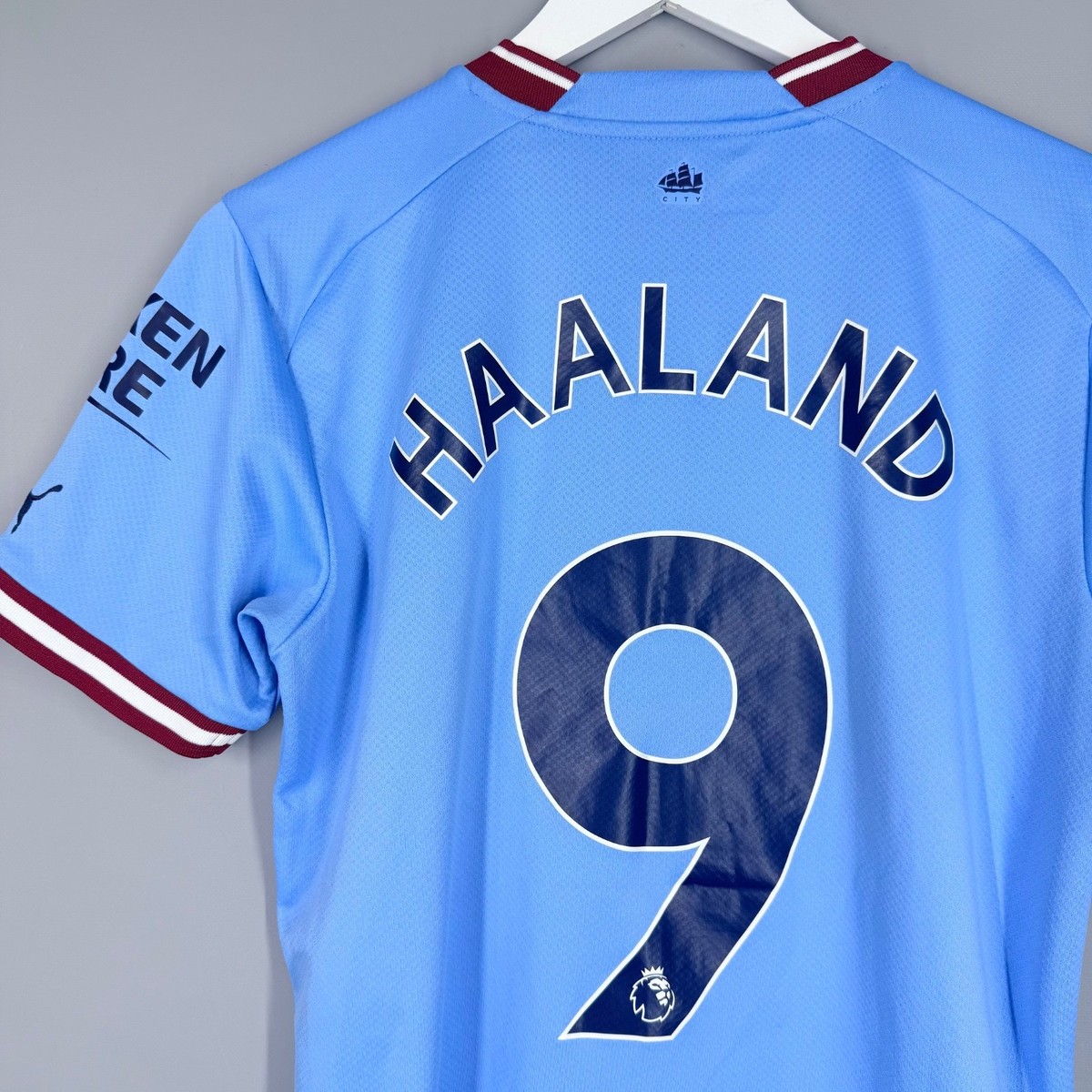MANCHESTER CITY 2022 2023 HOME #9 HAALAND FOOTBALL SHIRT SOCCER