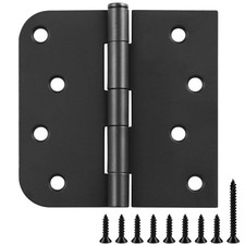 Matte Black Door Hinges 4 Inch Square Rounded 58 Inch 6 Pack Exterior Matte Black Door Hinges 4 Inch Square Rounded 58 Inch 6 Pack Exterior