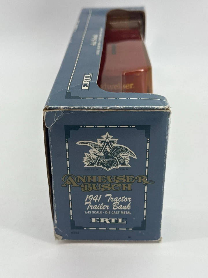 Ertl Anheuser Busch 1941 Tractor Trailer Bank 1/43 Die Cast Clydesdales - Image 4 of 4