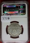 NGC 1936 Germany Silver 5 Mark Swastika AU 53 Berlin — photo 3