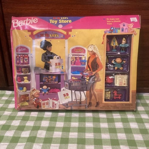 NOS Vintage Barbie KB toys Toy Store 1998 Playset Complete Open Box RARE L@@k