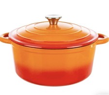 Dunelm Cast Iron Casserole Pan - 26cm