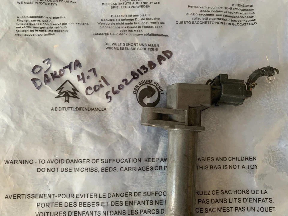 56028138AD 99 00 01 02 03 BOBINA DE ENCENDIDO DODGE DAKOTA DURANGO GRAND CHEROKEE Foto 3 de 4