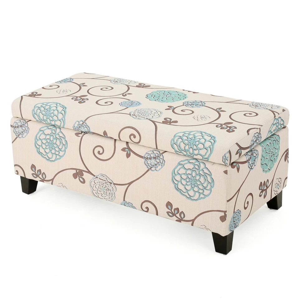 Atlantic Contemporary Upholstered Storage Ottoman - Image 3 of 4