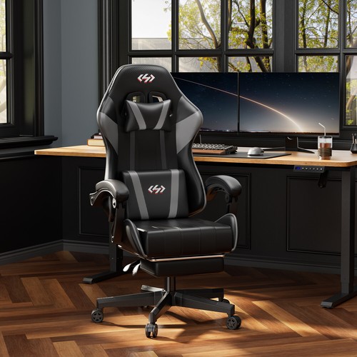 Gaming Chair with footrest, Video Game Chair, Ergonomic Computer Chair - Picture 34 of 54