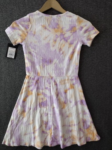 Art Class Girls Tie Dye Ribbed Knit Dress Size L 10-12 Amethyst Purple - Picture 2 of 12