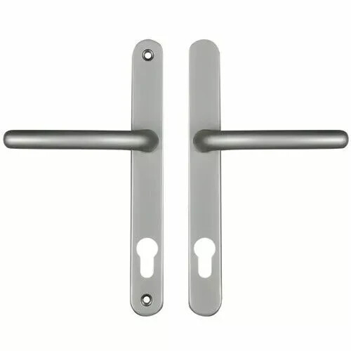 Fab & Fix Balmoral Silber PVC Türdrücker Möbel 92 mm mittig 1D002 - Bild 1 von 2