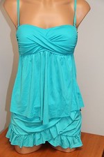 New Kenneth Cole Reaction Swimsuit Tankini 2pc Set Sz S Skirt LAG Bandeau