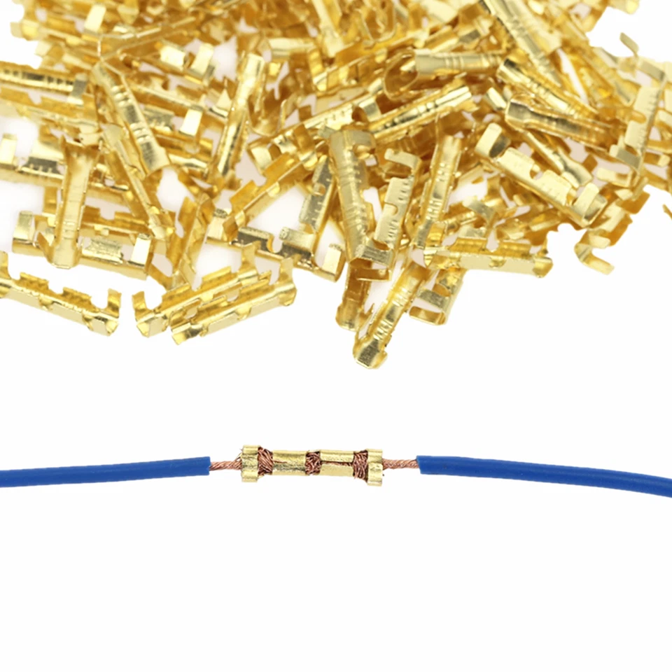 1000pcs 0.5-1.5mm2 U-shaped Terminal Tab Cold Inserts Cable Wire Connectors Kit - Image 4 of 4