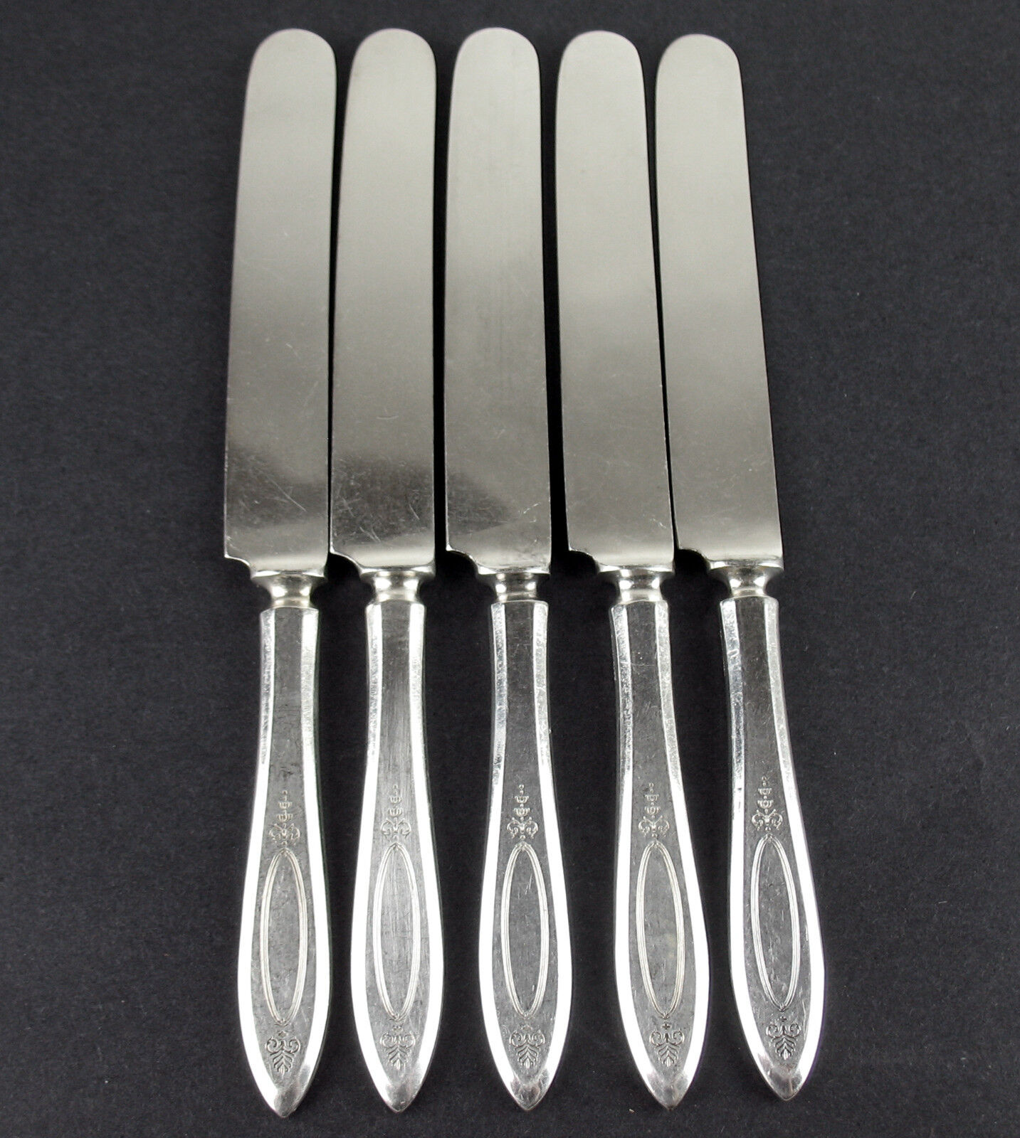 5 Free shipping anywhere in the nation Luncheon Knives Oneida Community 1917 Adam Miami Mall Silverp SolidHandle