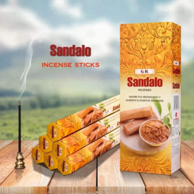 20 Sticks Original GR Sandelholz Räucherstäbchen Haushalt Schlafzimmer Lavendel Palo S