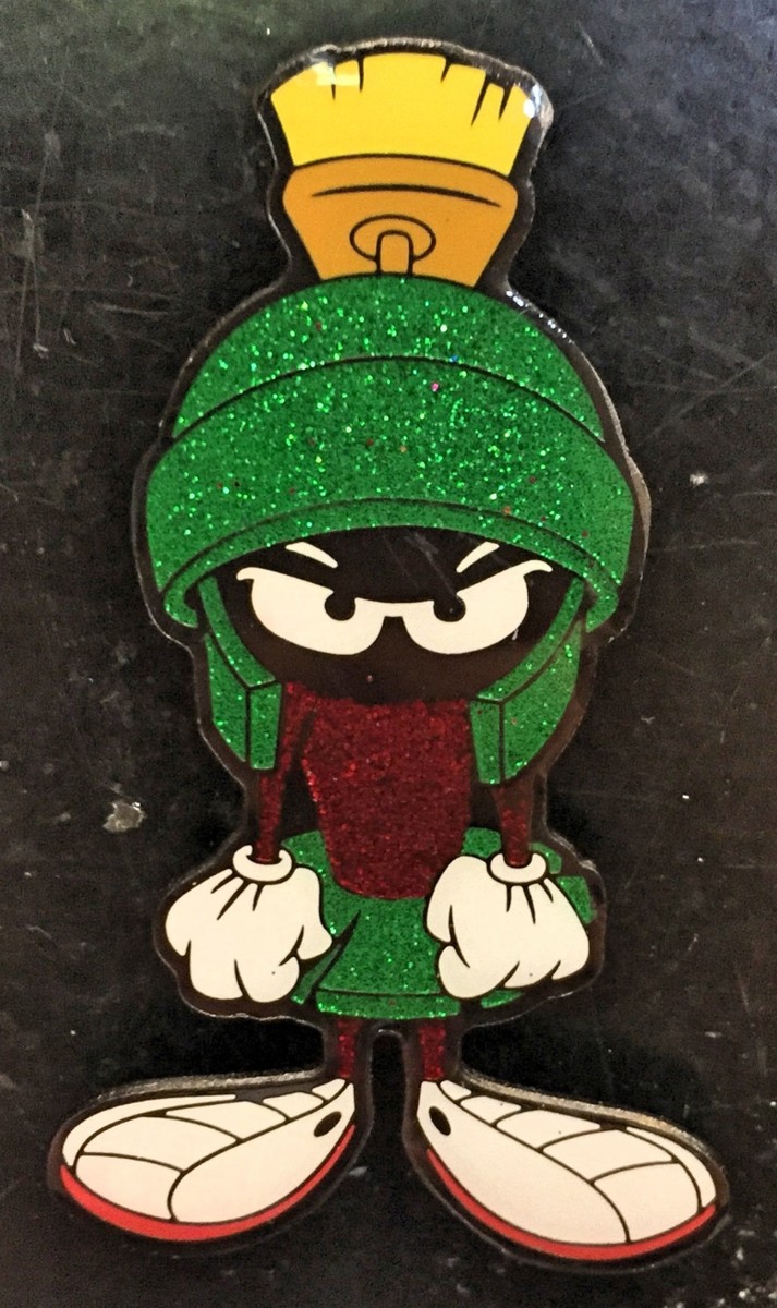 Six Flags Looney Tunes Angry Marvin the Martian Glitter Enamel