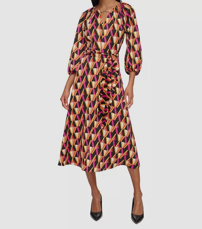 knee length dresses for ladies Bow Strap Polka Dot Midi Dress | Dresses & Jumpsuits