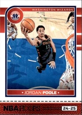 2024-25 Hoops Red Backs Jordan Poole Washington Wizards #190