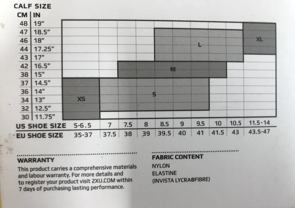 2XU WOMENS Compression  Performance Run Socks IRONMAN Logo~Style WA2443e~Small - Image 4 of 4