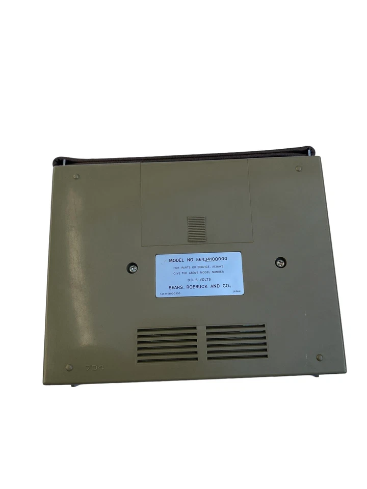 Reproductor de cassette vintage Sears con mango (sin probar) Foto 4 de 4