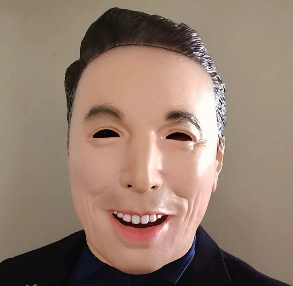 Masquerade Halloween Latex Fancy Elon Musk Head Mask Carnival party Cosplay Prop - Image 4 of 4