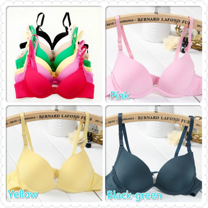 New Push up Bra Pink color Sexy Lingerie Bralette Bras For Women Underwear  Strapless Padded Brassiere