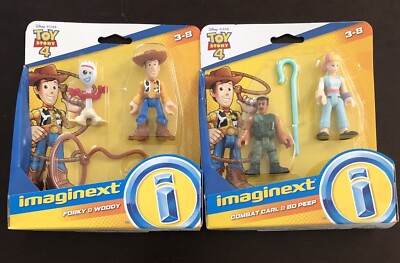 Imaginext Disney Pixar Toy Story 4 Action Figure Lot Forky Woody