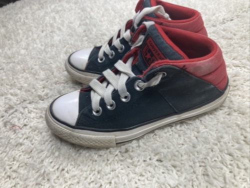 CONVERSE Chuck Taylor All Star Canvas Hightop Sneakers Shoes Junior Sz 13 - RED - Picture 5 of 10