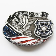 The Police Officer An American Hero Metal Belt Buckle
