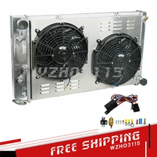 3 Row Radiator Shroud Fan Relay Kit Fit Chevy 1970-81 Camaro/1978-87 Monte Carlo