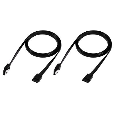 SATA III Cable 39.37 Inch Flat Angle Hard Drive SATA Data Cable with Locking ...