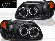 95-01 Ford Explorer Dual Ccfl Halo Rims Black Projector Headlights 95-01 Ford Explorer Dual Ccfl Halo Rims Black Projector Headlights