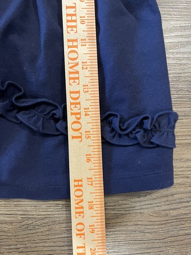Janie and Jack Baby Mädchen marineblau Baumwolle Rüschen ärmelloses Kleid Größe 18-24M - Bild 2 von 4