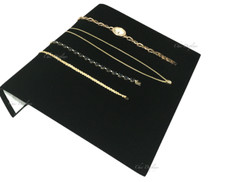 Black Velvet Multi Bracelet Jewelry Display Holder Ramp Stand Large Watch stand