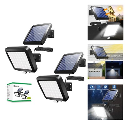 Solar Lamps for Outdoors, 56 LED Solar Lights with Motion Sensor, IP65 Waterp...