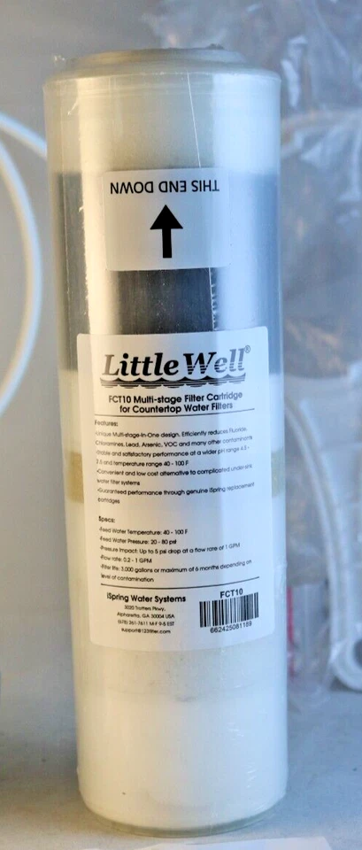 iSPRING MULTI-STAGE COUNTERTOP DRINKING WATER FILTER SYSTEM w NEW SEALED FILTER - Image 4 of 4