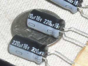 4 New Nichicon 2uf 16v 2 Mfd 16 V Radial Electrolytic Capacitor Cap 105 Usa Ebay