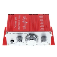 2 Channels Stereo Car Amplifier CD / DVD / MP3 Port Hi-Fi Car Audio DC 12V 85dB