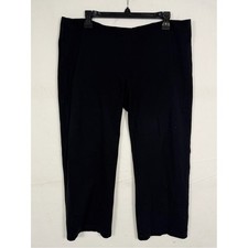 Eileen Fisher ponte black pants with elastic waistband