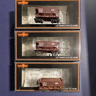 M.T.H. Electric Trains HO 1:87 Bessemer Lake Erie 70 Ton Ore Car Lot 3 Brown