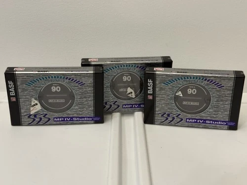 BASF 353 MP IV Studio 90 Min Type IV Metal Audio Cassette Tape Lot Of 3