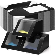 20 Pcs Hat Gift Boxes with Window Baseball Hat Organizer Display Box for Hat,