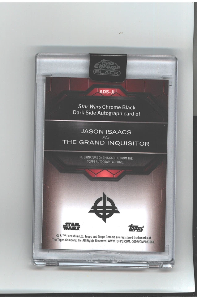 HARRY POTTER STAR TREK Jason Isaacs Auto #/99 Topps Star Wars Chrome Autograph - Image 2 of 3