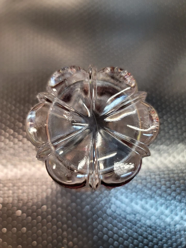 EAPG U.S. Glass Bull's Eye #15117 Glass Tumbler with Ruby Stain and Gold Gild - Image 4 of 4