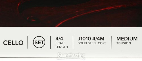 D'Addario J1010 Prelude Cello String Set - 4/4 Size Medium - Picture 3 of 3