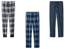 Flanell Schlafhose Herren Lang 100% Baumwolle Esmara Men Kariert weich & w&auml;rmend