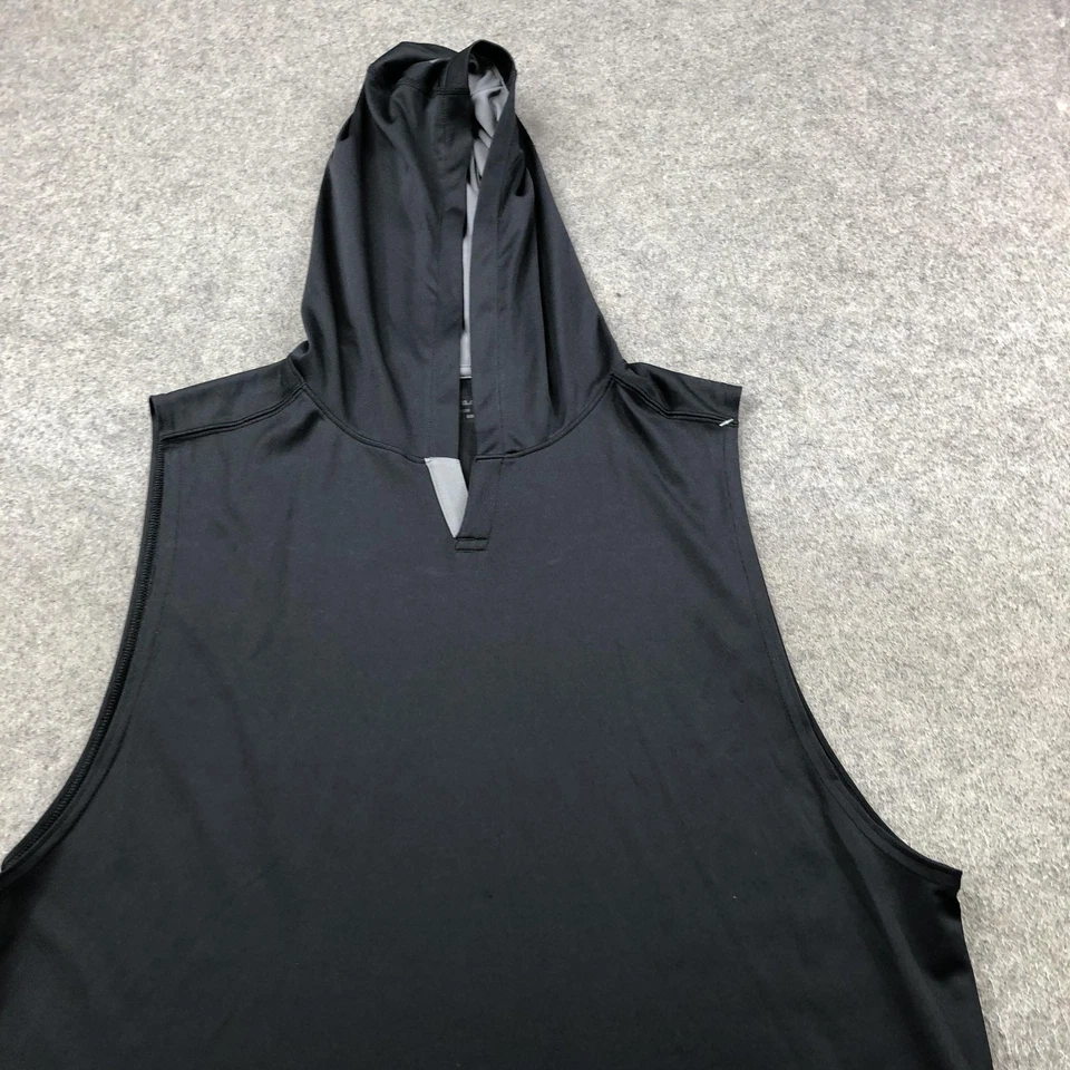 Sudadera con Capucha Under Armour Para Hombre XL Negra Sin Mangas Rendimiento Atlético Gimnasio Entrenamiento Foto 4 de 4