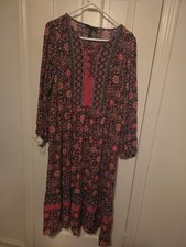 Lane Bryant Maxi Long Sleeve  Maxi Dress  14  Cottagecore Boho