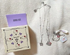 Anna Sui x Hello Kitty Necklace & Charm Set New Japan Limited Collaboration