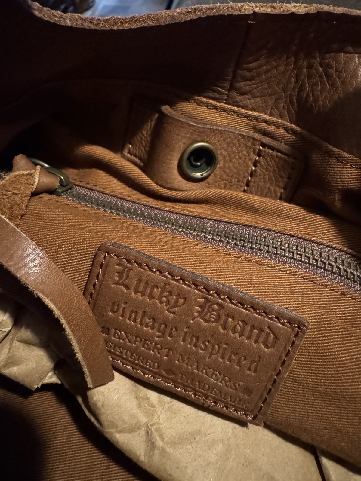 Lucky Brand brown multicolor patchwork purse bag … - image 6