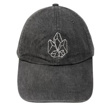 Adams Slideback Cap Gray One Size Adjustable Embroidered 6 Panel Cotton