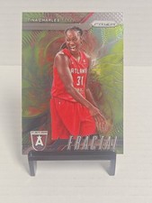 2024 Panini Prizm WNBA Fractal #15 Tina Charles Green Prizm Atlanta Dream
